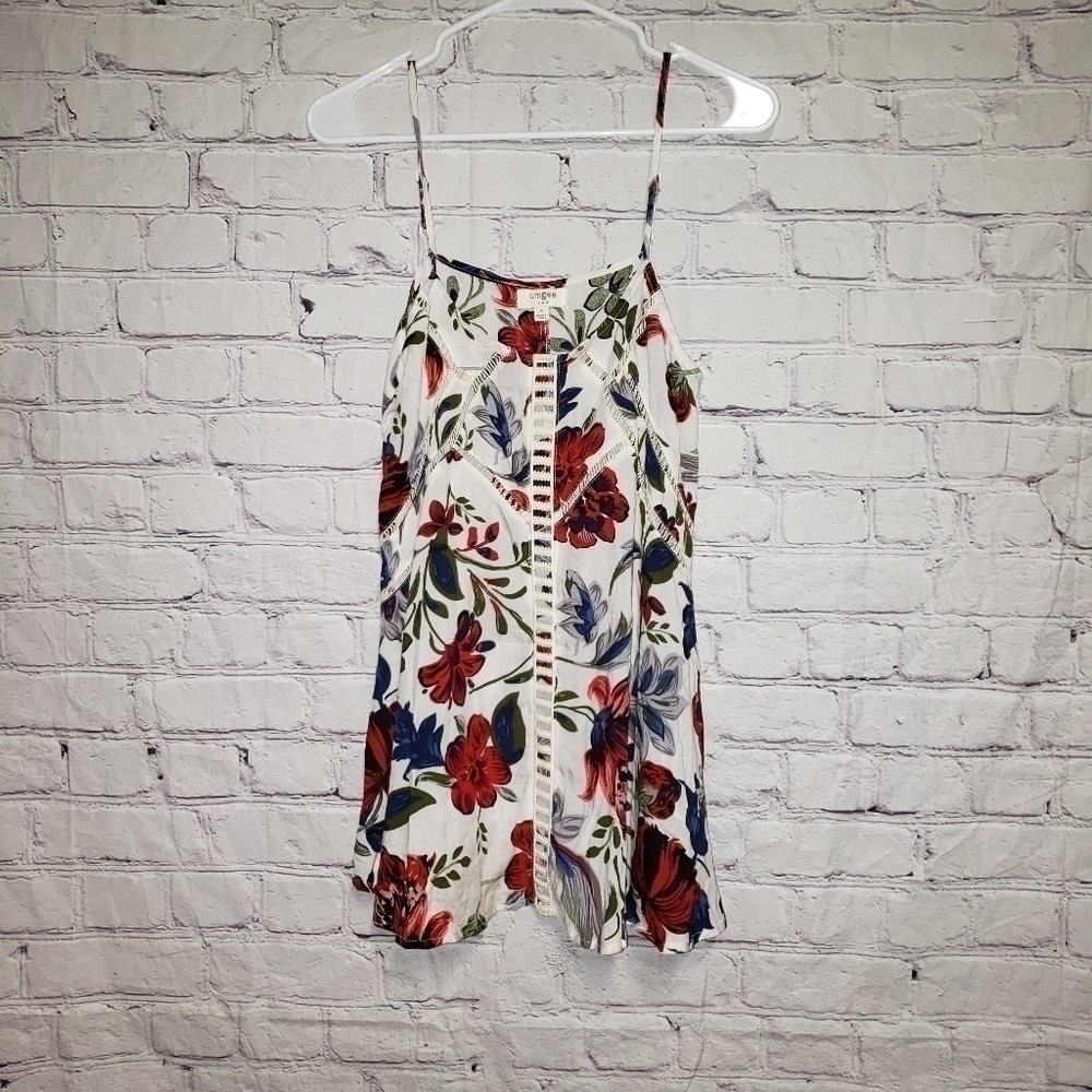 𝅺🧡UMGEE Floral Lace Eyelet Tank Top